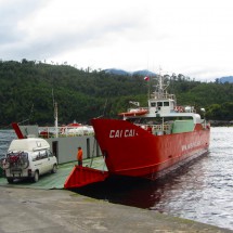 One of the three ferries between Chaiten and Puerto Montt